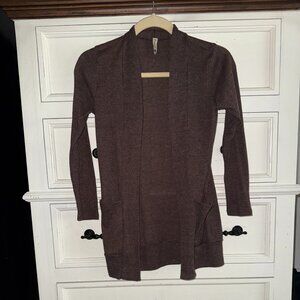 Girls Pomelo Ribbed Cardigan Size Medium Brown